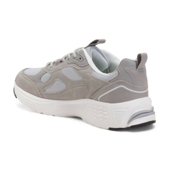 NEW NICOLE MILLER Hawk Retro Jogger Sneakers Grey Multi for women 252 - Picture 2 of 5